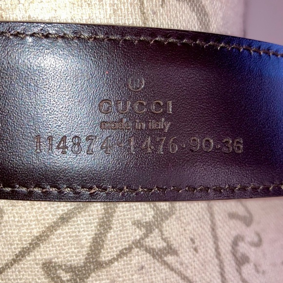 Authentic Gucci 2010s Interlocking GG Buckle Embroidered Leather Belt Red Womens - Picture 12 of 13